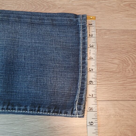 BKE Jeans Sz 36 Culture Crop Straight Mid Rise Medium Light Wash Stretch Denim - Picture 10 of 11